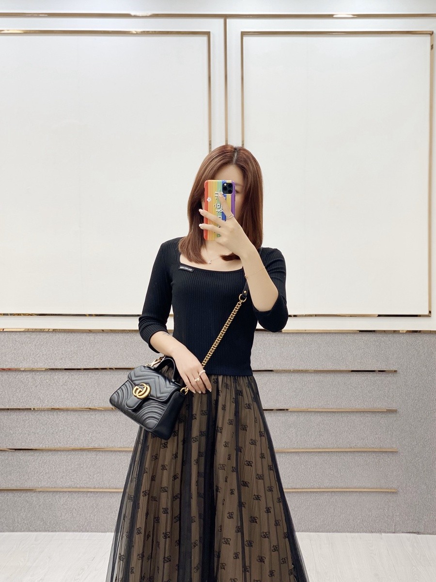 GG Marmont系列Mini手提包 黑色_17