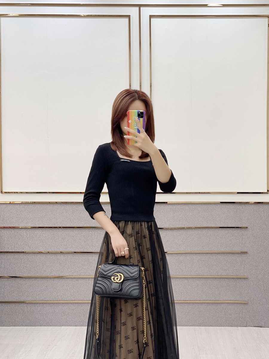 GG Marmont系列Mini手提包 黑色_16