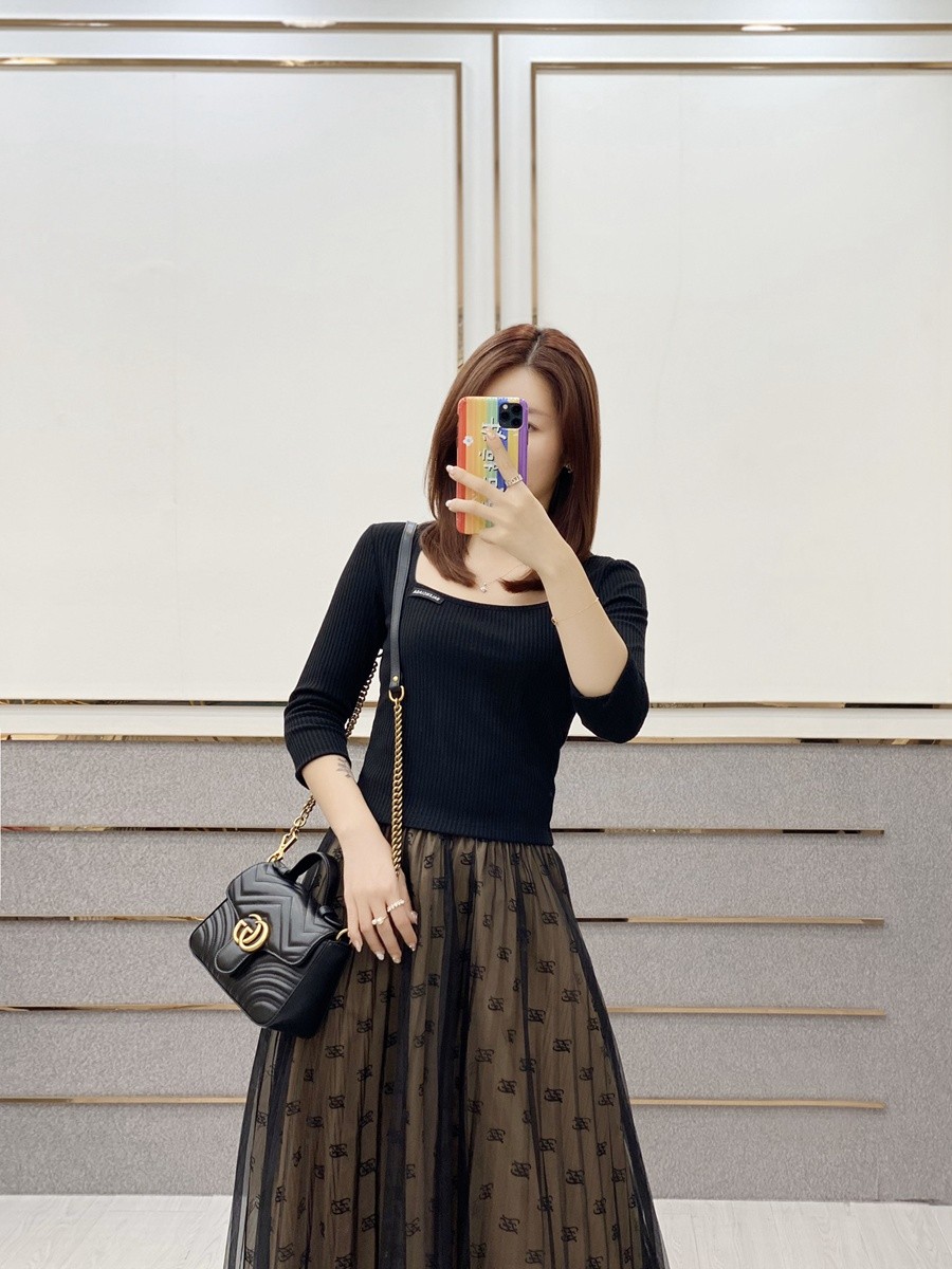 GG Marmont系列Mini手提包 黑色_18