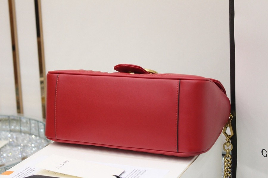 GG Marmont系列小號手提包紅色_6