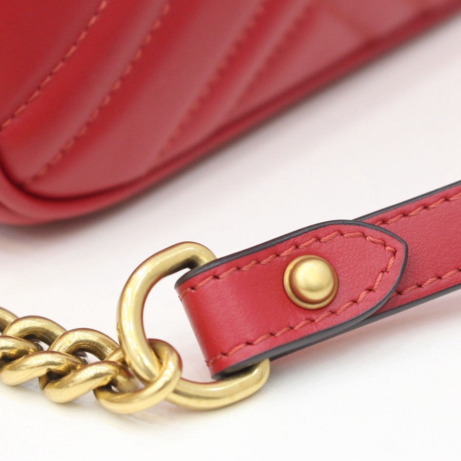GG Marmont系列小號手提包紅色_12