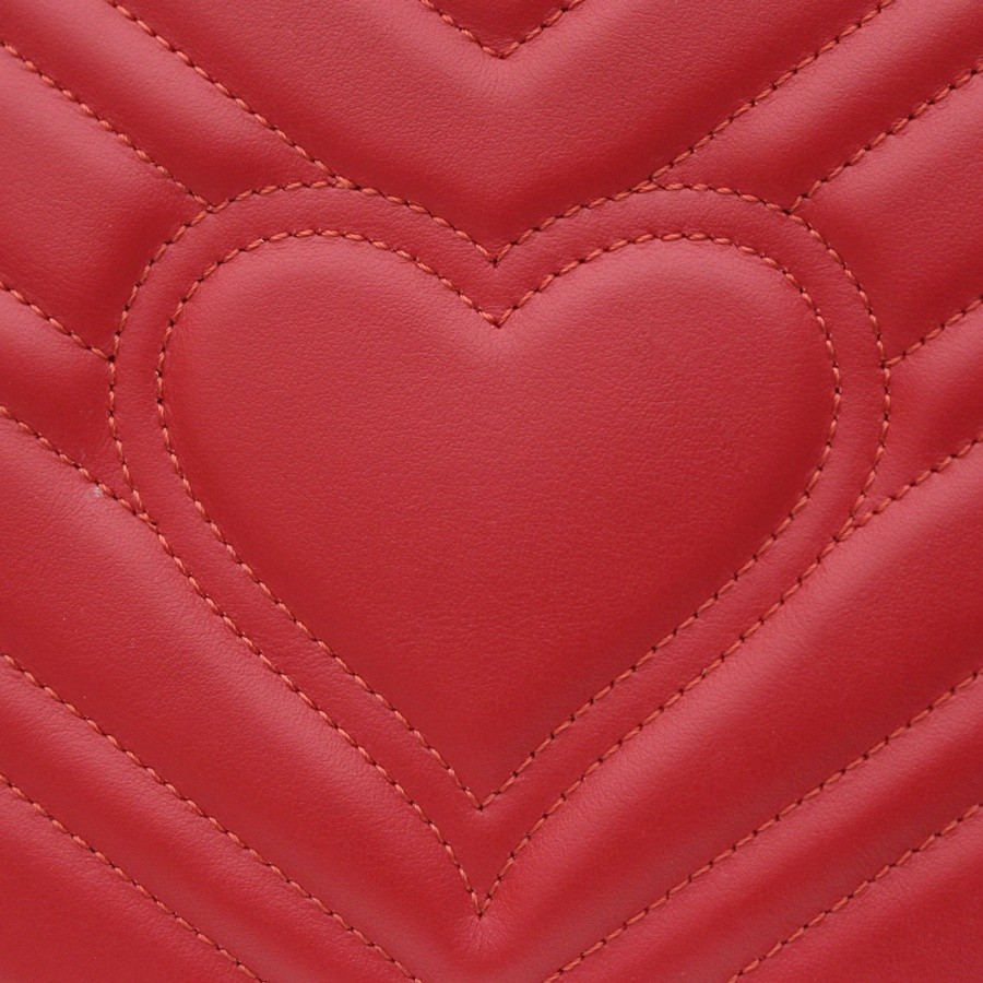 GG Marmont系列小號手提包紅色_13