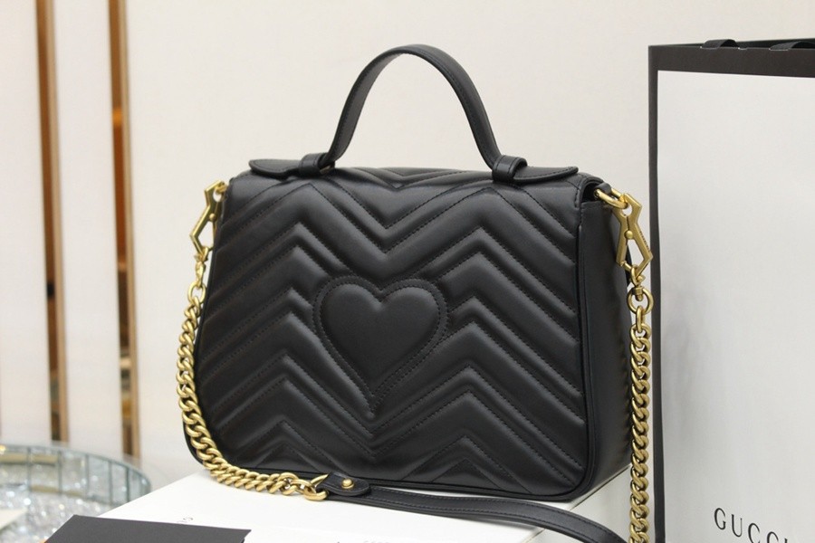 GG Marmont郵差包系列 黑色_5