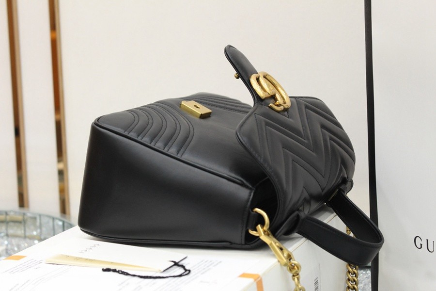GG Marmont郵差包系列 黑色_7