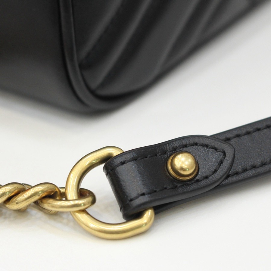 GG Marmont郵差包系列 黑色_11