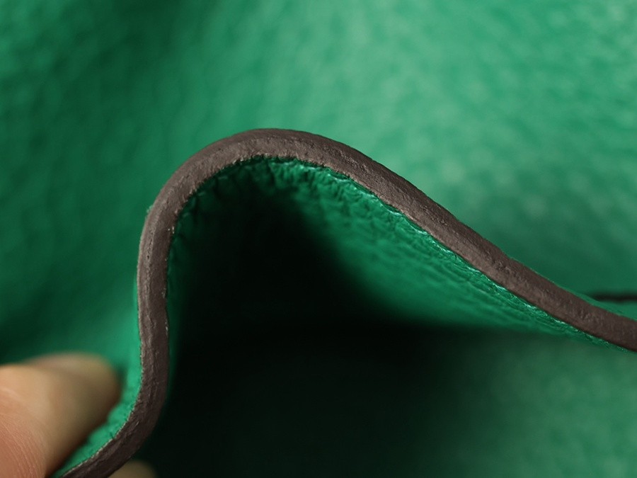 H Lindy 26CM 絲絨綠金扣_36