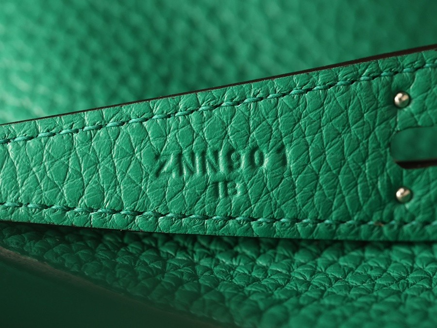 H Lindy 26CM 絲絨綠銀扣_18