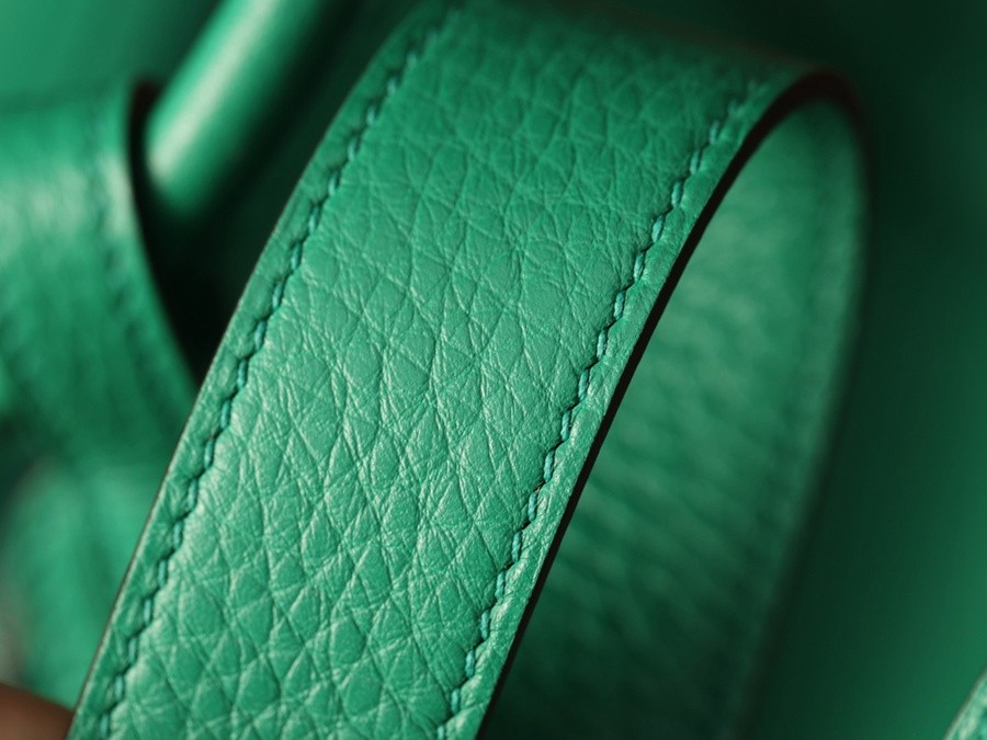 H Lindy 26CM 絲絨綠銀扣_24