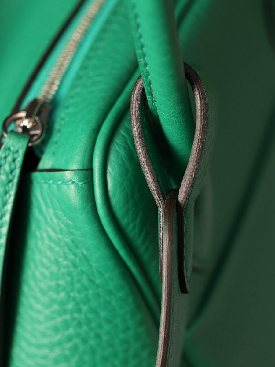 H Lindy 26CM 絲絨綠銀扣_23