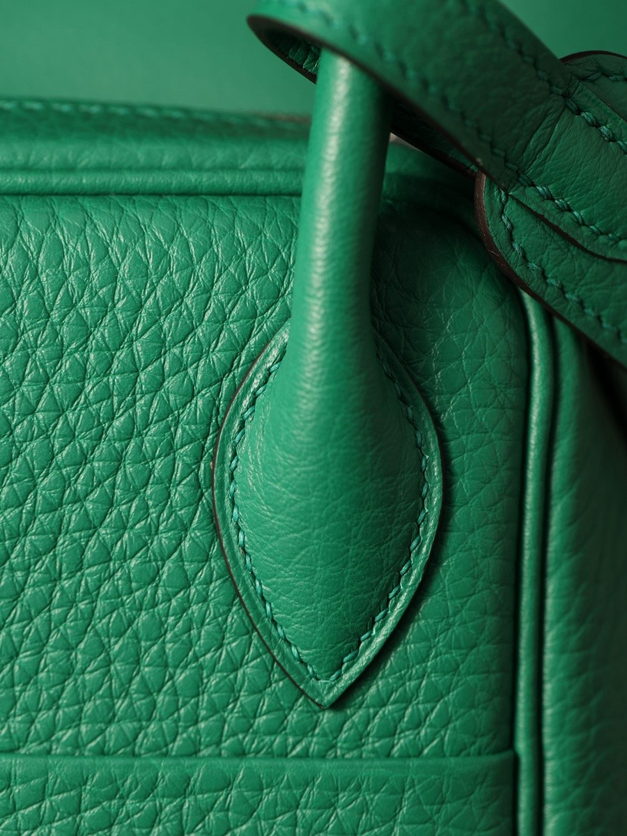 H Lindy 26CM 絲絨綠銀扣_29