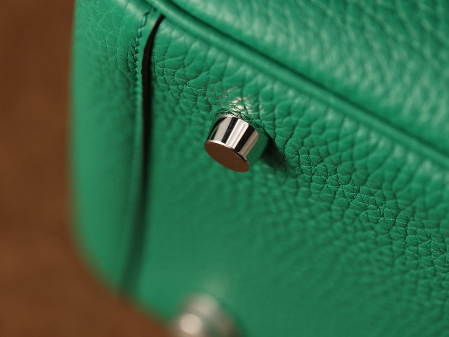 H Lindy 26CM 絲絨綠銀扣_31