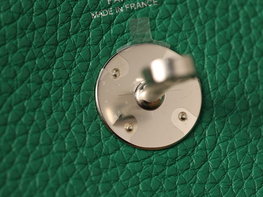 H Lindy 26CM 絲絨綠銀扣_34