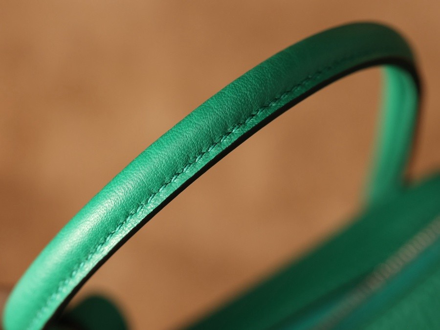 H Lindy 26CM 絲絨綠銀扣_40