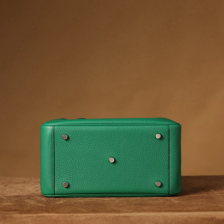 H Lindy 26CM 絲絨綠銀扣_8