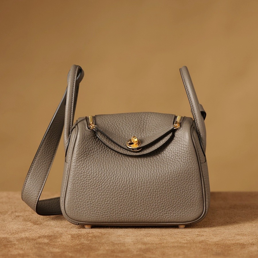 H Lindy Mini 19CM 錫器灰色金扣_3