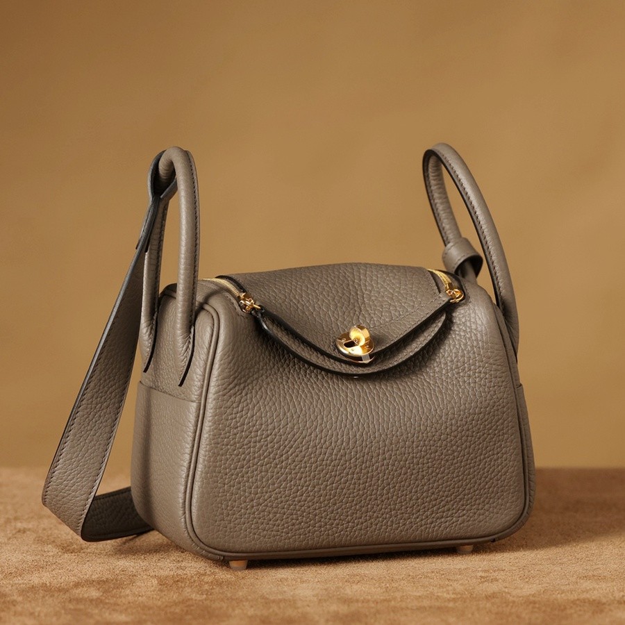 H Lindy Mini 19CM 錫器灰色金扣_4