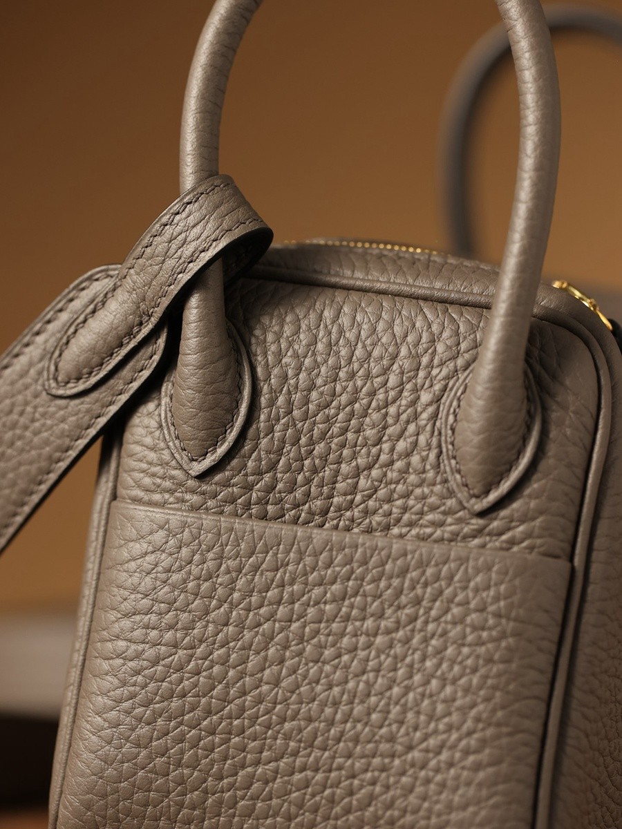 H Lindy Mini 19CM 錫器灰色金扣_17