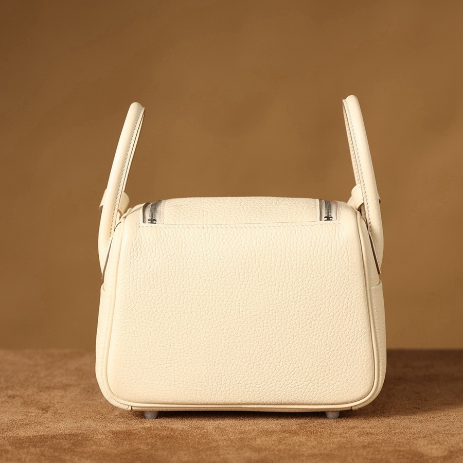 H Lindy Mini 19CM 奶油白銀扣_7