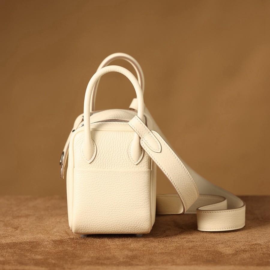 H Lindy Mini 19CM 奶油白銀扣_6