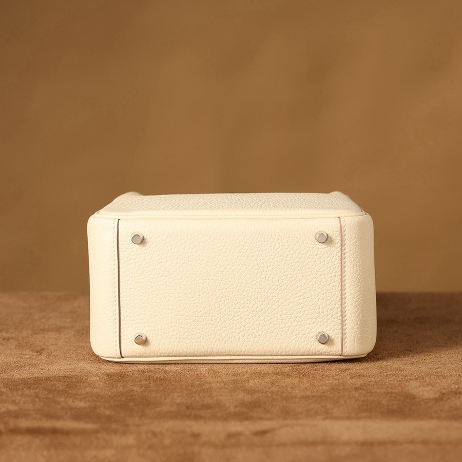 H Lindy Mini 19CM 奶油白銀扣_8