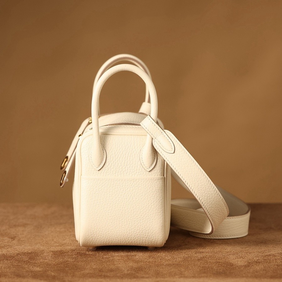 H Lindy Mini 19CM 奶油白金扣_4