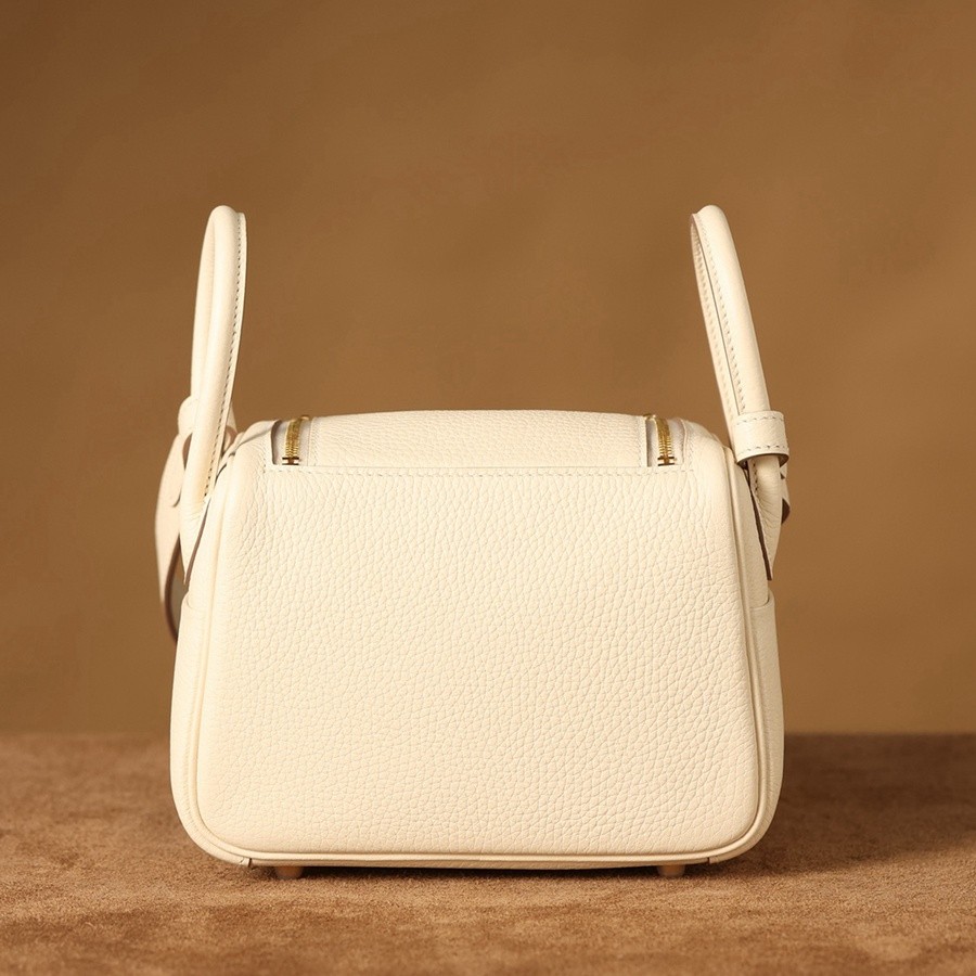 H Lindy Mini 19CM 奶油白金扣_5