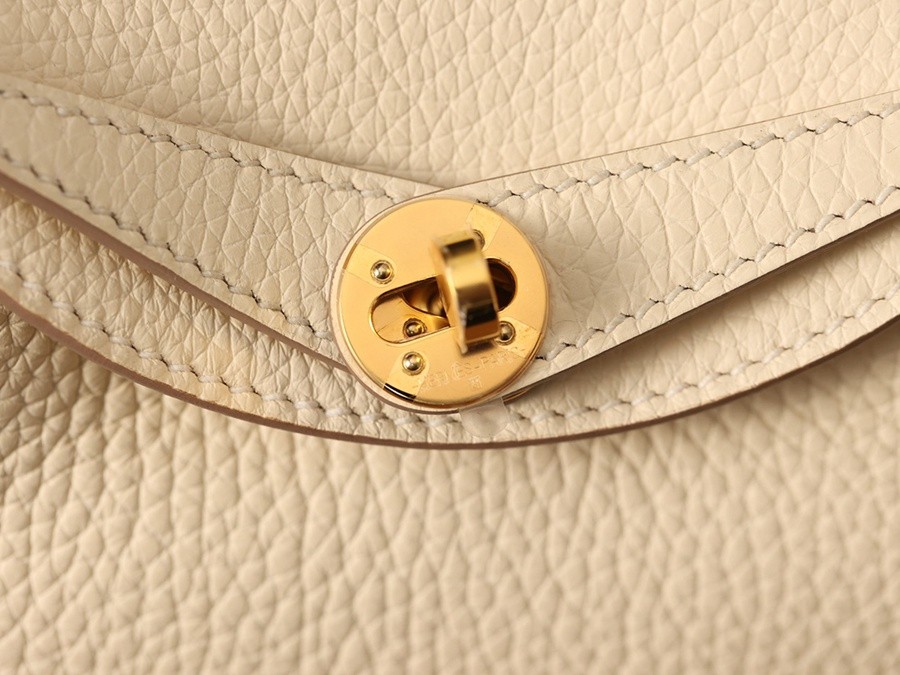 H Lindy Mini 19CM 奶油白金扣_9