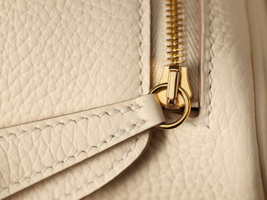 H Lindy Mini 19CM 奶油白金扣_7