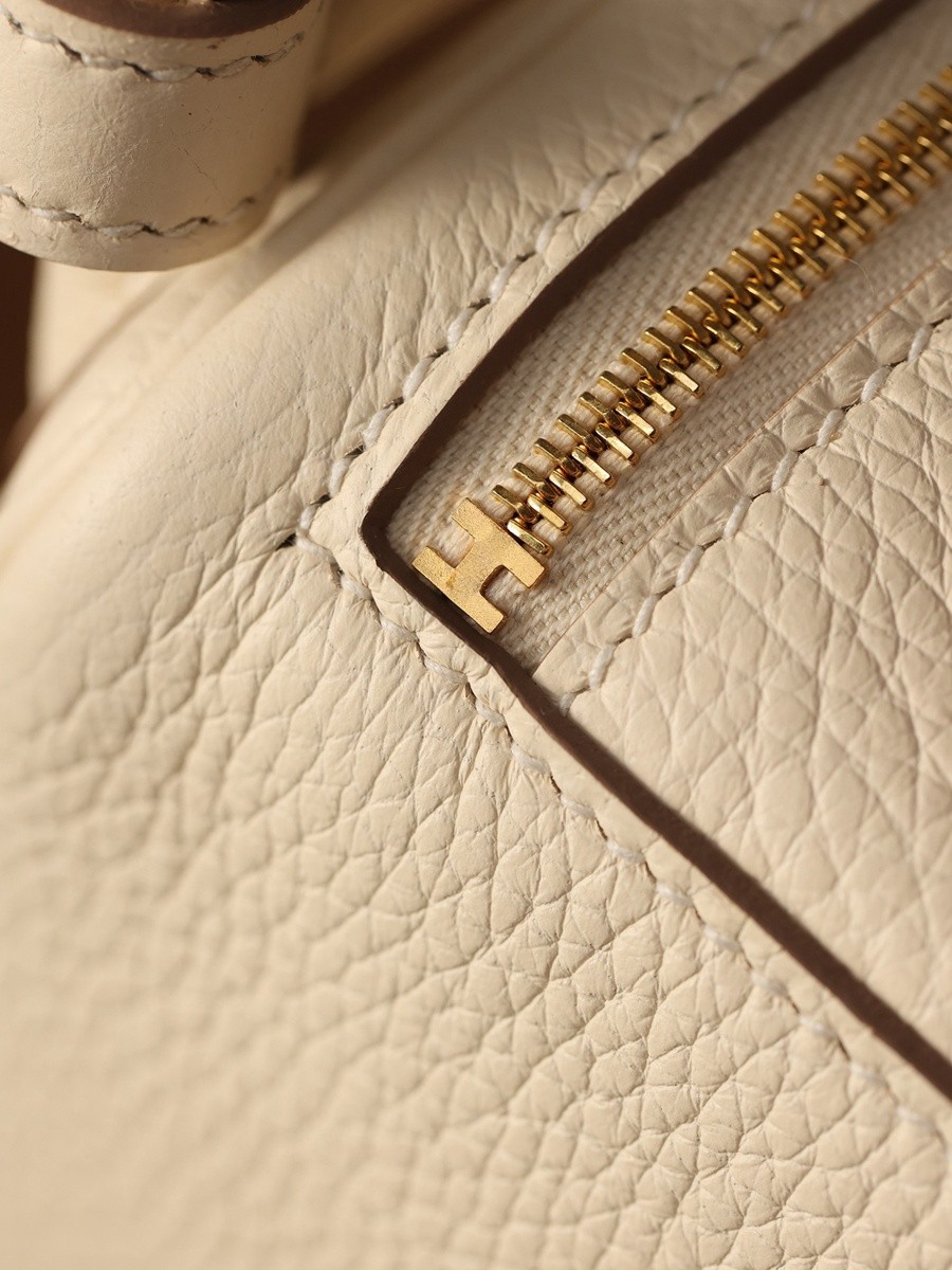 H Lindy Mini 19CM 奶油白金扣_14