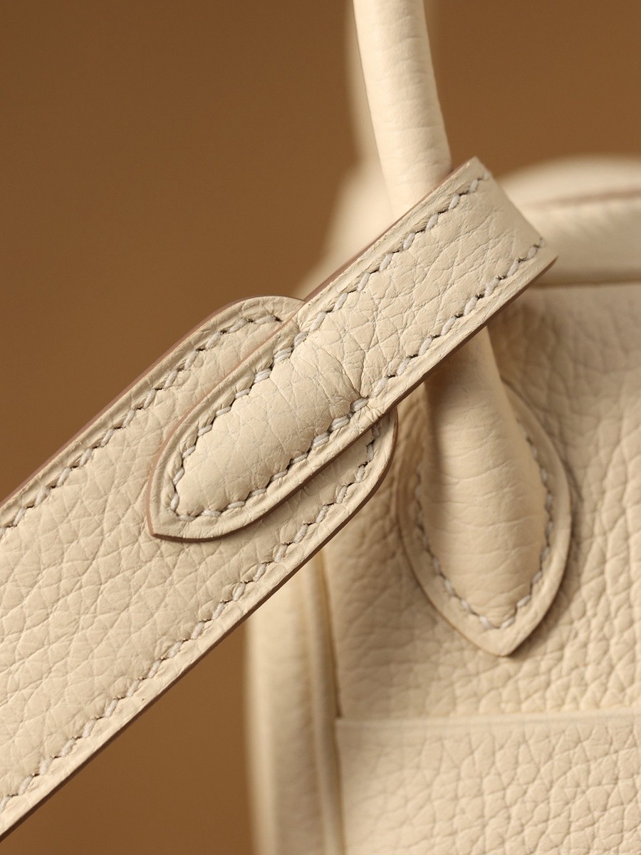 H Lindy Mini 19CM 奶油白金扣_13