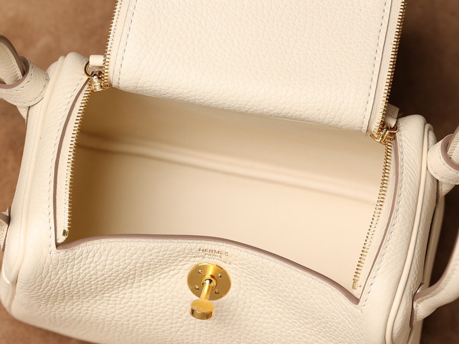 H Lindy Mini 19CM 奶油白金扣_20