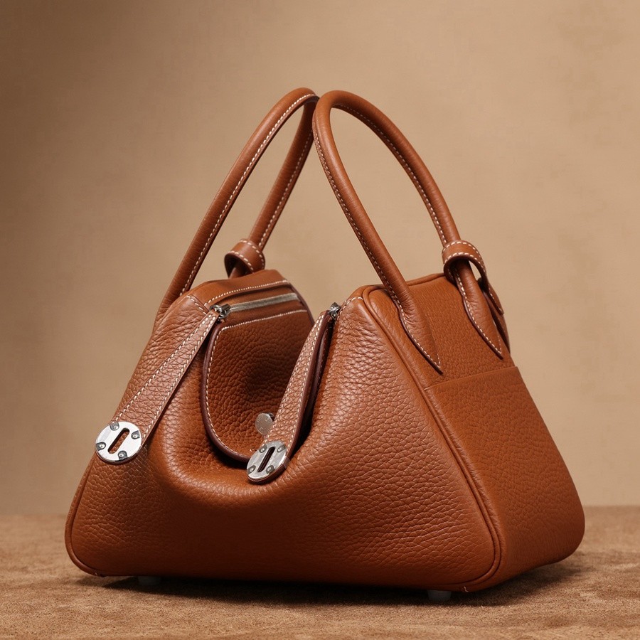 H Lindy 26CM 金棕銀扣_2