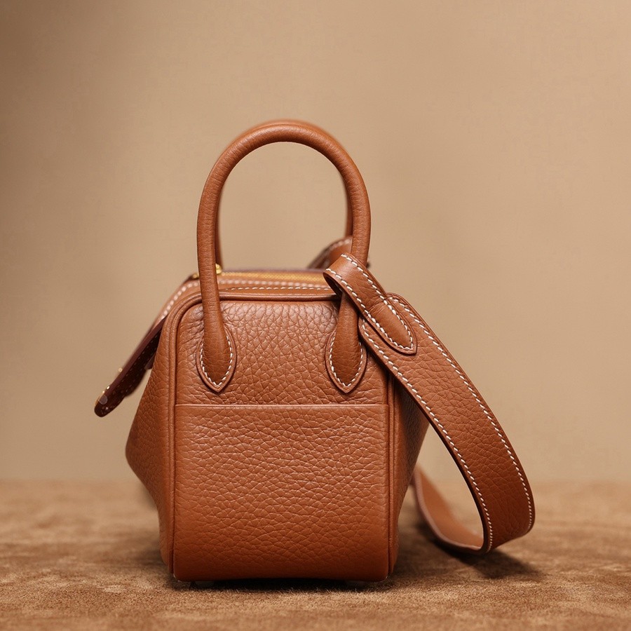 H Lindy Mini 19CM 金棕色金扣_4