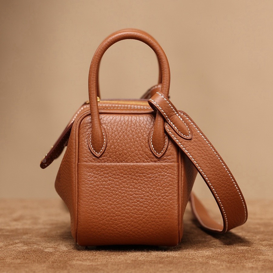 H Lindy Mini 19CM 金棕色金扣_5