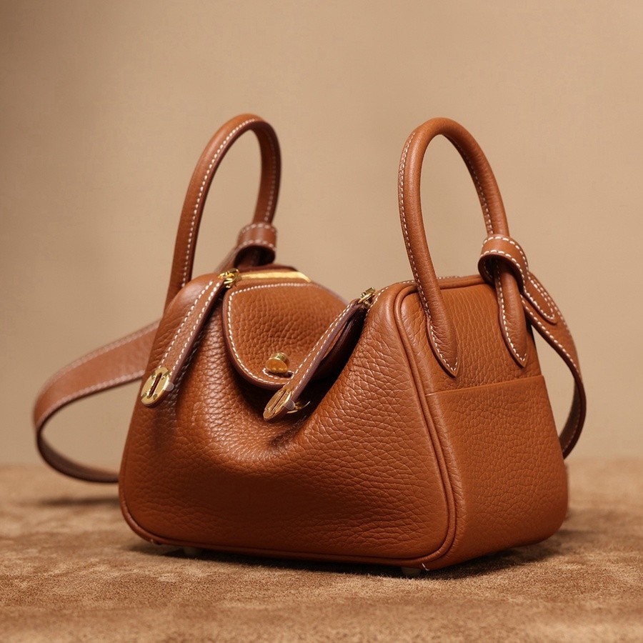 H Lindy Mini 19CM 金棕色金扣_3