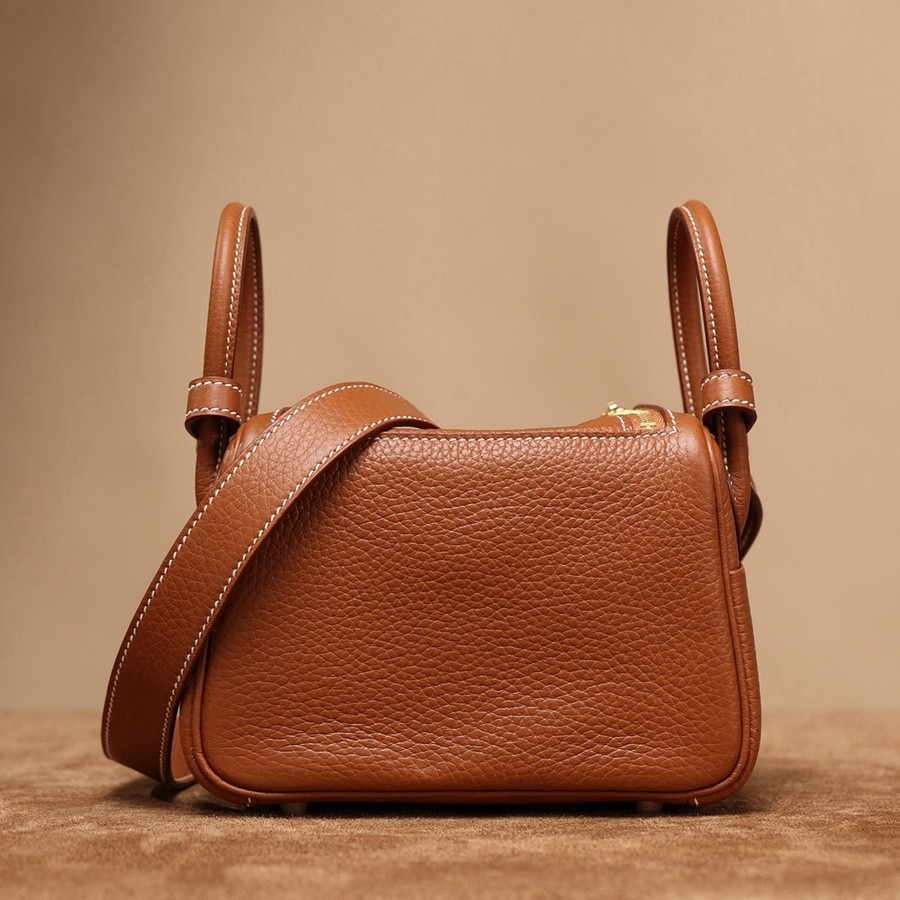 H Lindy Mini 19CM 金棕色金扣_6