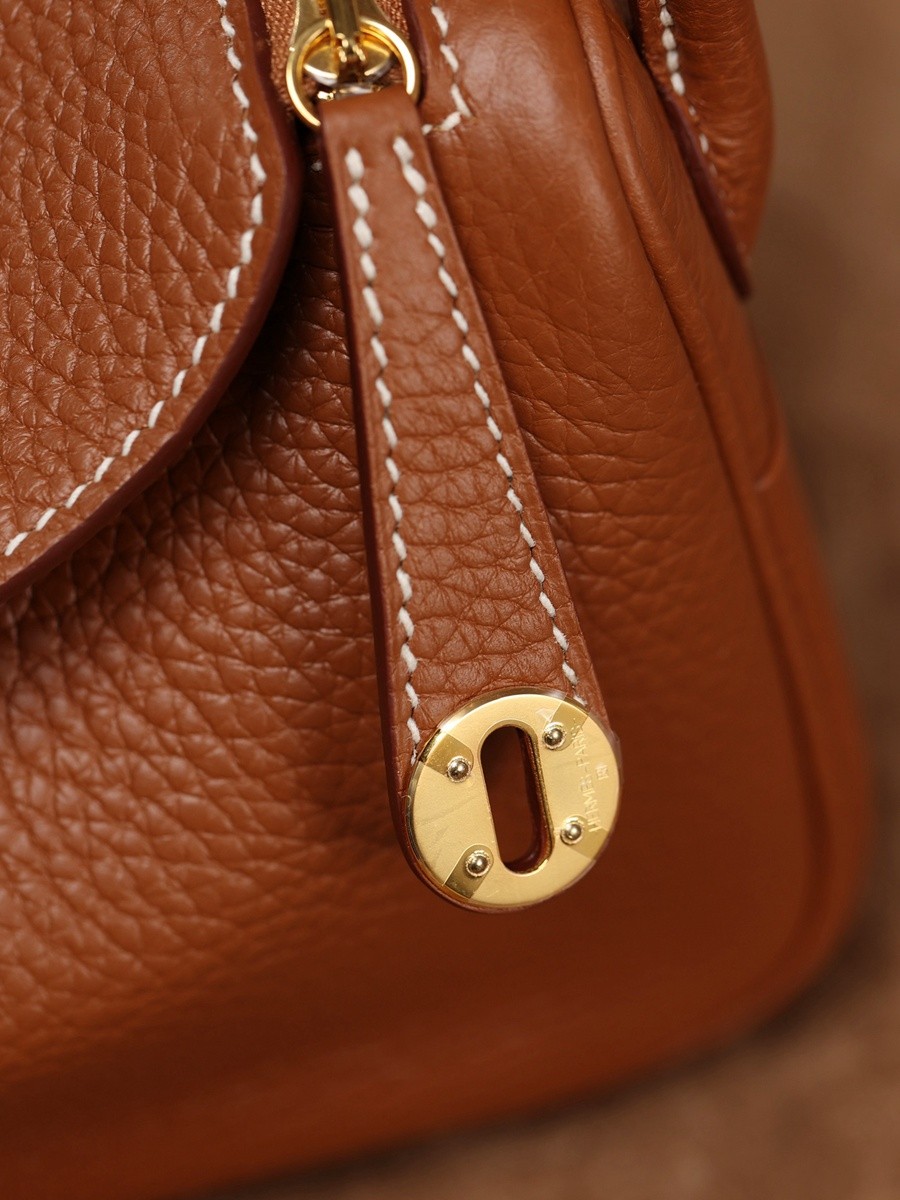 H Lindy Mini 19CM 金棕色金扣_10