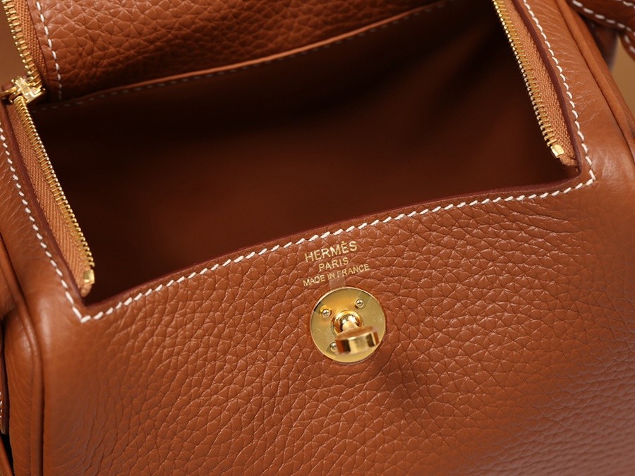 H Lindy Mini 19CM 金棕色金扣_14