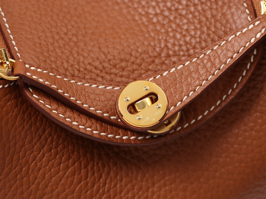 H Lindy Mini 19CM 金棕色金扣_18
