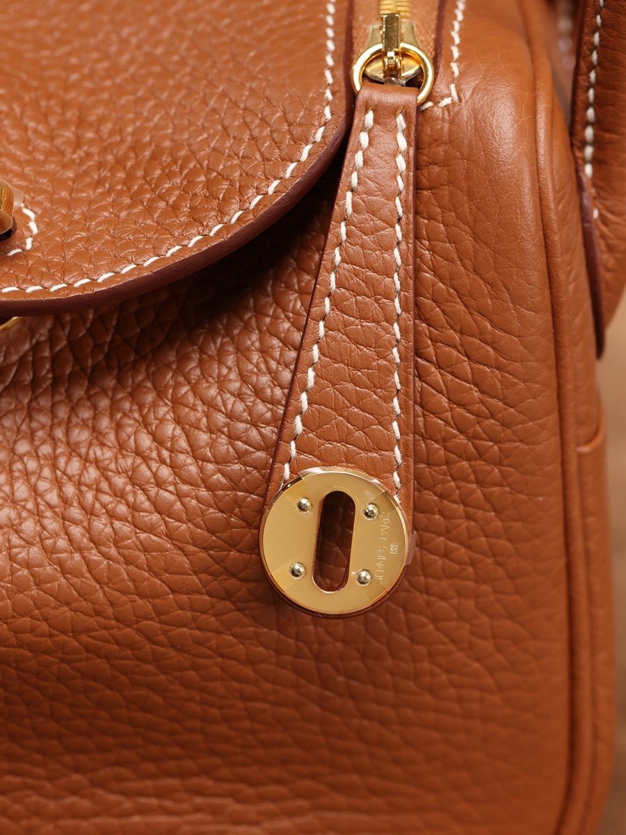 H Lindy Mini 19CM 金棕色金扣_19