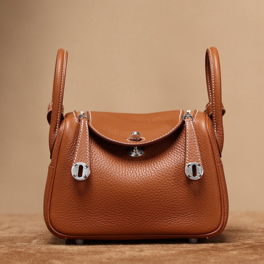 H Lindy Mini 19CM 金棕色銀扣_1