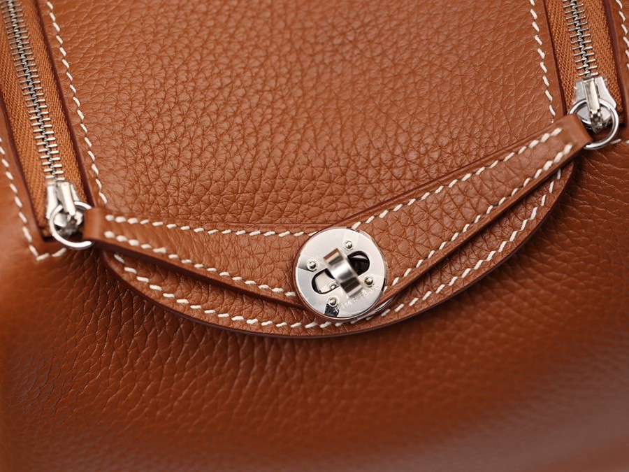 H Lindy Mini 19CM 金棕色銀扣_11