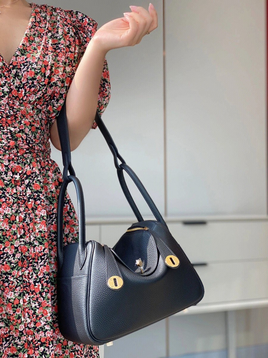 H Lindy 26CM 黑色金扣_24