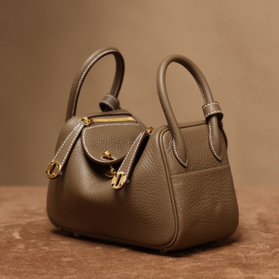 H Lindy Mini 19CM 大象灰金扣_2