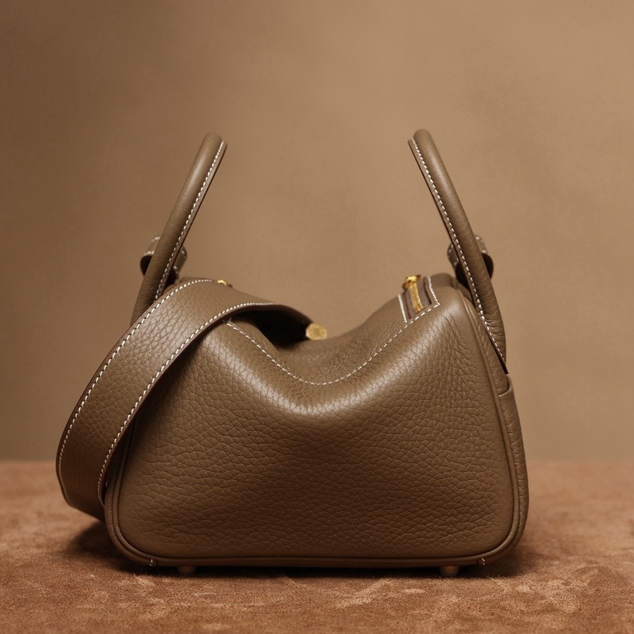 H Lindy Mini 19CM 大象灰金扣_5