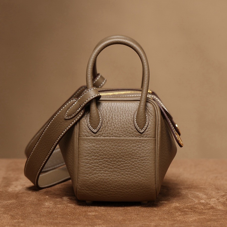 H Lindy Mini 19CM 大象灰金扣_4