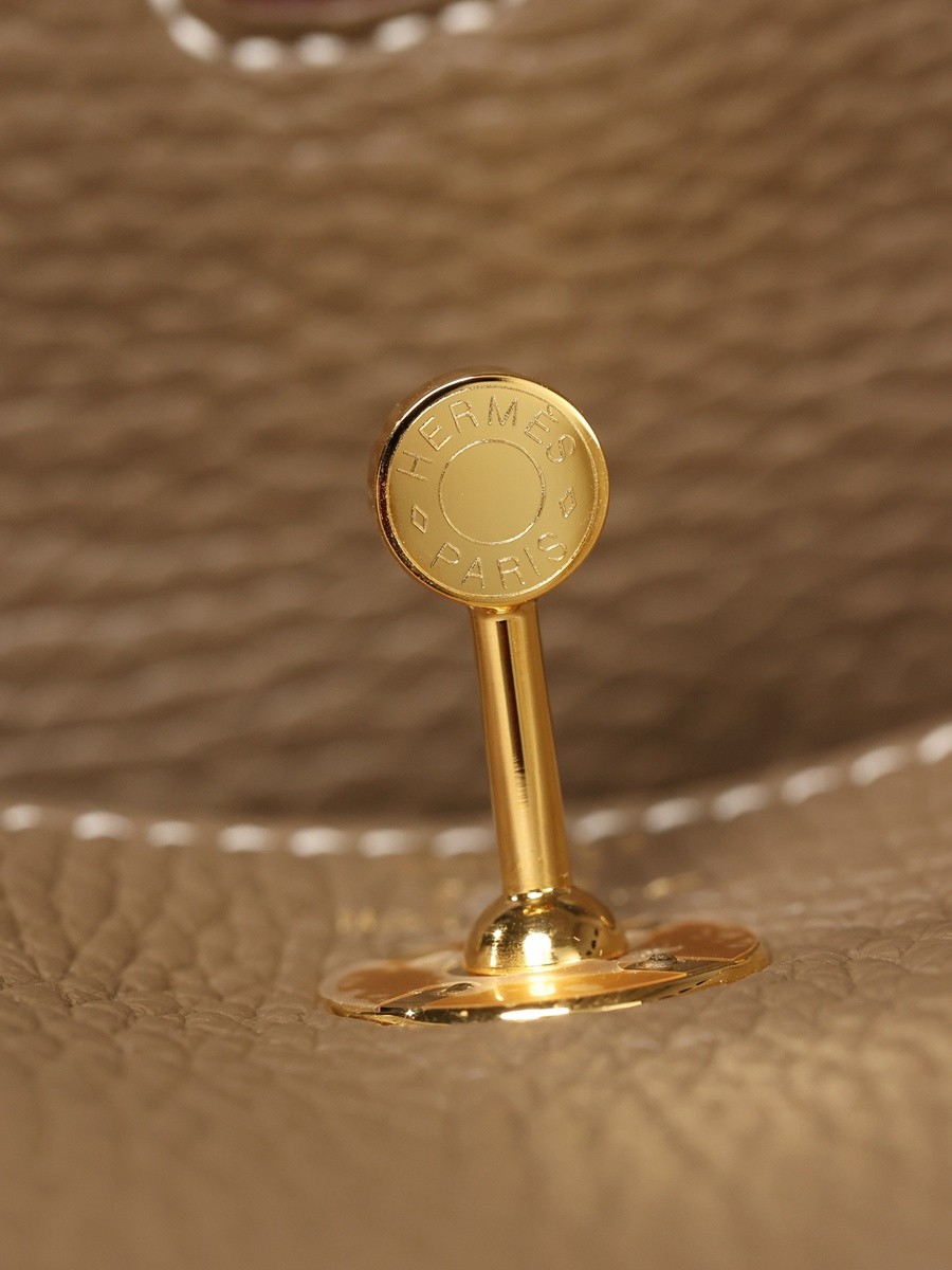 H Lindy Mini 19CM 大象灰金扣_6