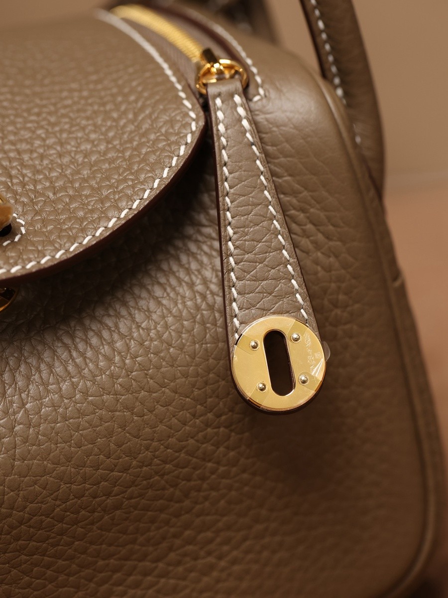 H Lindy Mini 19CM 大象灰金扣_12