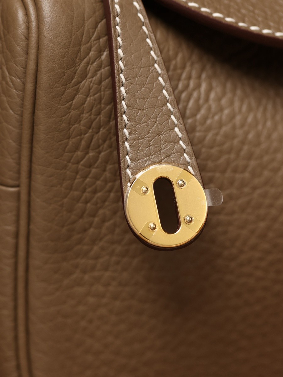 H Lindy Mini 19CM 大象灰金扣_13