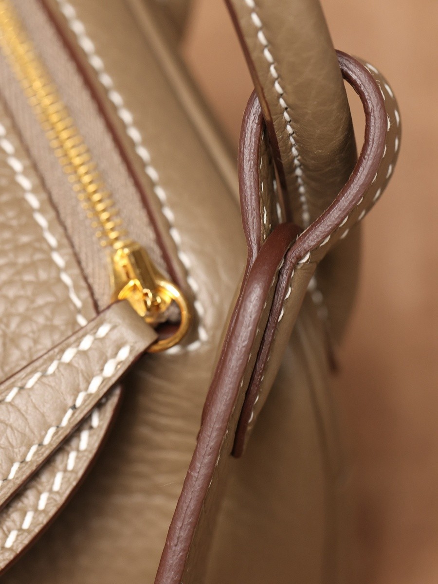 H Lindy Mini 19CM 大象灰金扣_17